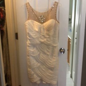 White Adrianna Papell collection dress